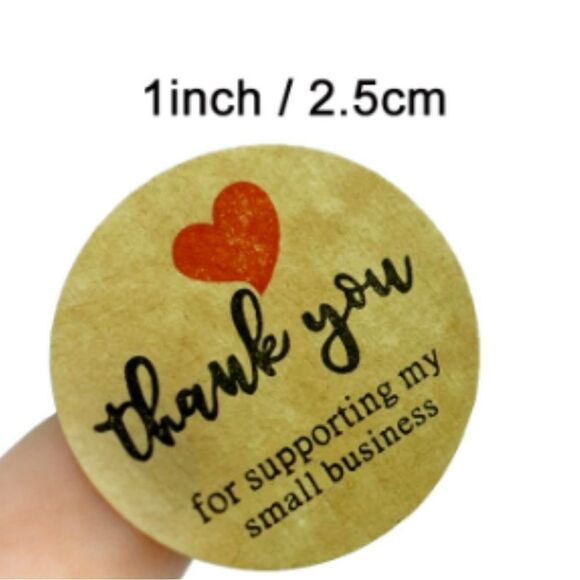Small business thank you stickers | shipping supplies | SEAL ENVELOPE - Picture 3 of 6